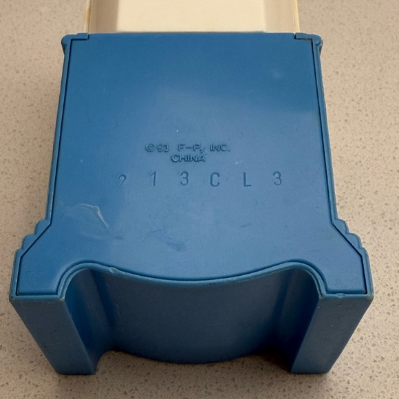 Vintage Fisher-Price Loving Family Dollhouse Blue TV Television - Picture 12 of 16